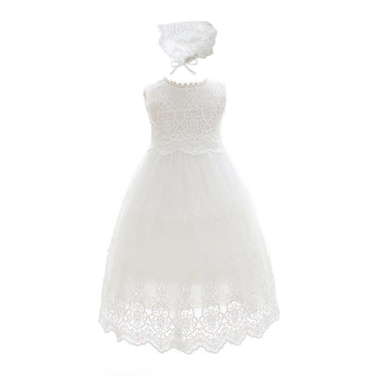 Baby Lange Taufe Kleider Weiße Taufe Kleid Besondere Anlässe Kleider für Mädchen Geburtstag