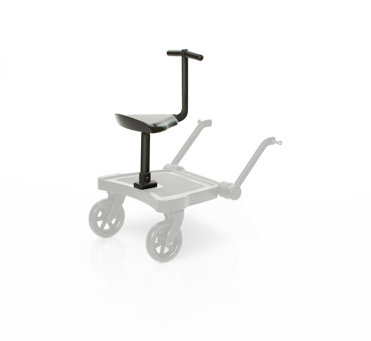 ABC Design Kiddie Ride On 2 Pedal ABC Design Wheelie Board Black Universal Suitable for Standard Pushchairs and Buggies Roller Board for Buggies up to 20 kg