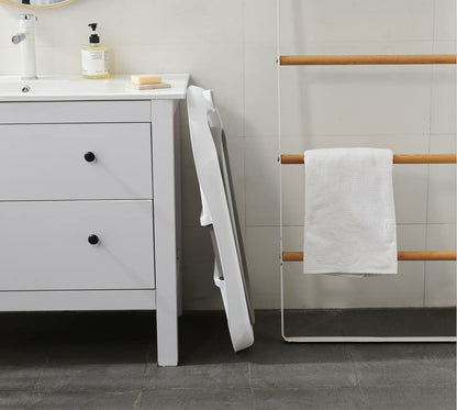 Schwänlein® Faltbare Baby Badewanne,81 * 48 * 24cm Baby Bathtub Babywanne Wanne Faltbar mit Badewannen Stützkissen Sitzmatte, Badebecken Duschwanne für Neugeborene Kleinkinder (grau)
