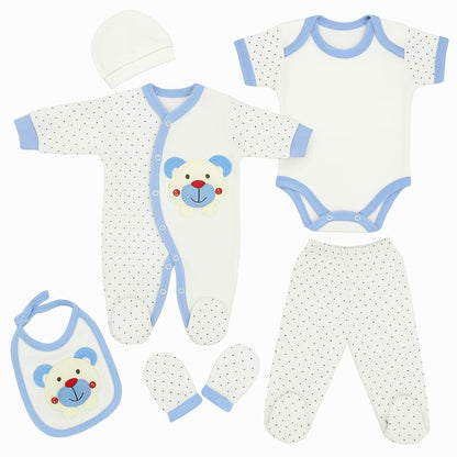 Neugeborenen Baby Geschenk Set 100% natürliche Baumwolle Erstausstattung Erstlingsausstattung Ausstattung Unisex Kleidung Geschenkset Babyausstattung für Babys 0-4 Monate (Koala)