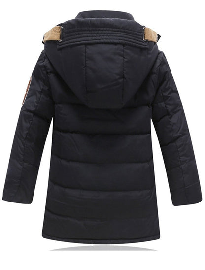 Vogstyle Boy's Winter Jacket with Hood, Jackets, Blouson, Hooded Children's Parka, Warm Blouson, Winter Coat
