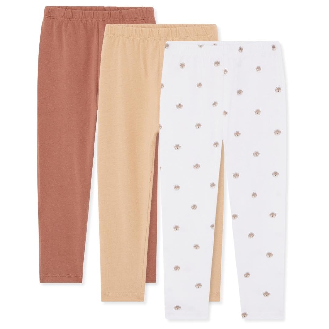 Bramble & Bear (3er-Pack) weiche Leggings für Babys und Kleinkinder – sanfte Unisex Leggings für 0-3 Jahre