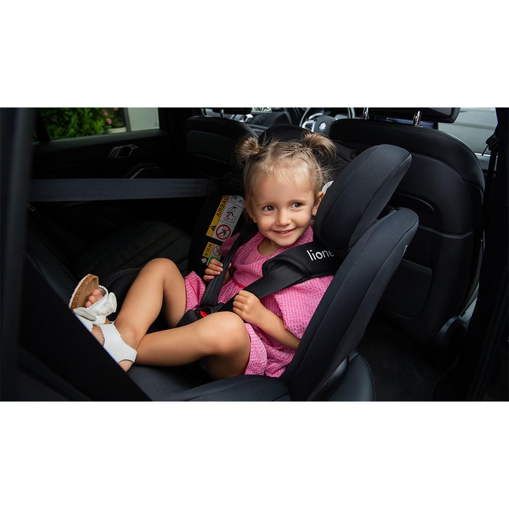 LIONELO Bastiaan i-Size One 360o drehbarer Autositz für Kinder von 40-150 cm, Montage in Fahrtrichtung und entgegen der Fahrtrichtung möglich, ISOFIX Pas TopTether Einstellbare Rückenlehne