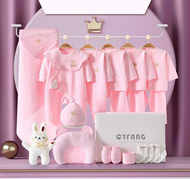 Passt! Baby Clothing Set Complete Gift Set Girls Boys Newborn First Equipment 20 Pieces 100% Cotton 0-6 Months