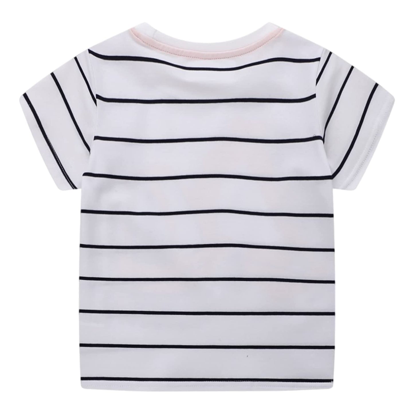 Unisex Baby T-Shirt Baumwolle Süß Karikatur Tier Muster Tops für 1-7 Jahre Alt