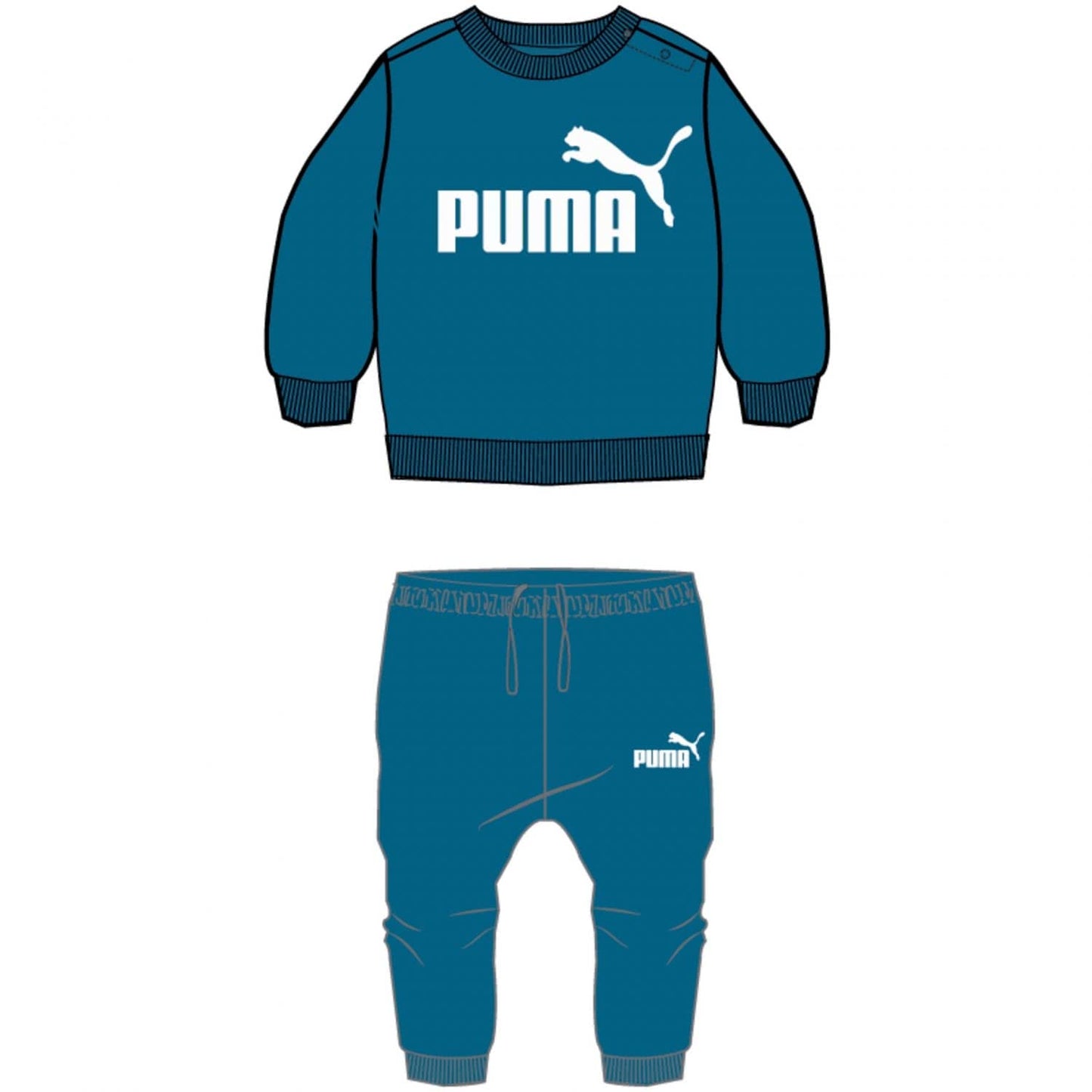 PUMA Unisex Kinder Minicats Ess Crew Jogger Fl Trainingsanzug