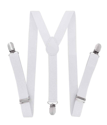axy HTK25-1 Children's Boys Braces Y Shape Wide 2.5 cm with 3 Strong Clips Can be Combined with Bow Tie Plain Colours