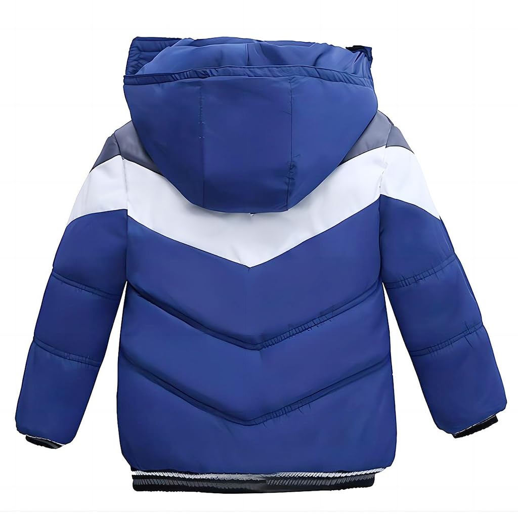 linboo Winter Jacket Boys Children's Parka Jacket Lined Winter Coat with Removable Hood Thick Quilted Jacket Baby Warm Outdoor Jacket