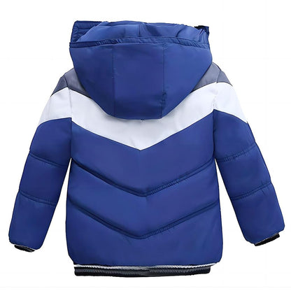 linboo Winter Jacket Boys Children's Parka Jacket Lined Winter Coat with Removable Hood Thick Quilted Jacket Baby Warm Outdoor Jacket