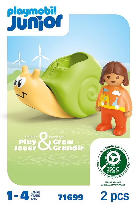 PLAYMOBIL JUNIOR | Tierpension mit Futterspender | nachhaltiges Spielzeug aus biobasierten Kunststoffen | für Kinder ab 1 Jahr | 71690