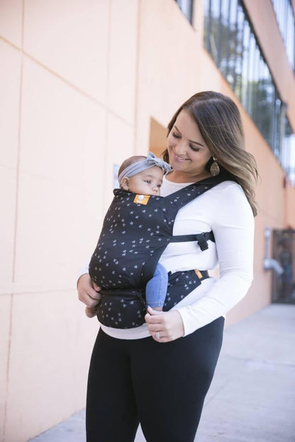 Tula Lite Babytrage und Babytrage-Tasche in Einem, Leicht Kompakt Ergonomisch, Bauchtrage Rückentrage Reise Babytrage, Discover
