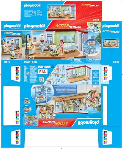 PLAYMOBIL | Action Heroes | Kinderarzt mit Teddybär | nachhaltiges Spielzeug für Kinder ab 4 Jahren | 71619