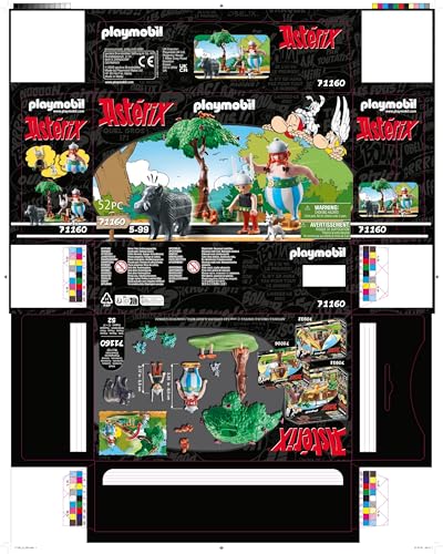 PLAYMOBIL Asterix 71542 Roman Camp, Exciting Conquest of the Camp by the Gauls, Includes Magic Potion for More Body Strength, Detailed Toy for Children from 5 Years