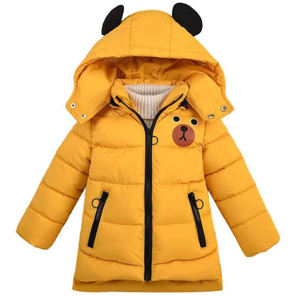 Sxshun Boy's Winter Jacket with Removable Hood Thickened Outdoor Jacket Winter Coat Down Jacket