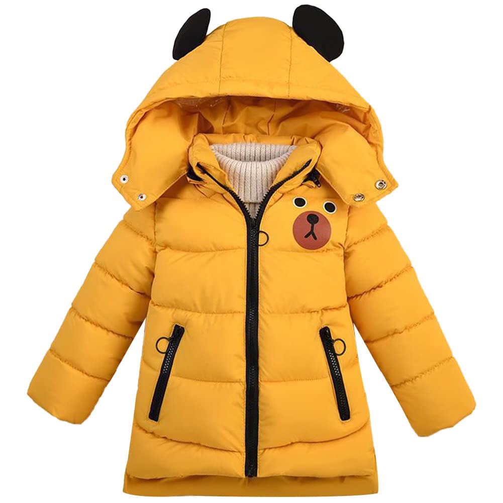 Sxshun Boy's Winter Jacket with Removable Hood Thickened Outdoor Jacket Winter Coat Down Jacket