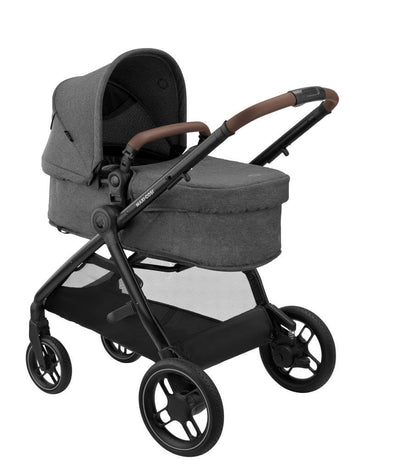 Maxi-Cosi Zelia S Trio 3-in-1 Complete Set, 0–4 Years, up to 22 kg, Foldable, Compact, Adjustable Baby Pram, with CabrioFix S i-Size Baby Seat, Accessories, Changing Bag, Grey - Meloni2