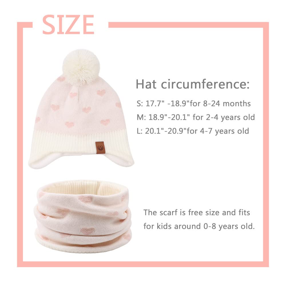 XIAOHAWANG Baby Strickmütze Winter Babymütze Junge Warme Kindermütze Junge Beanie Mütze Dicke Wintermütze für Herbst,Winter
