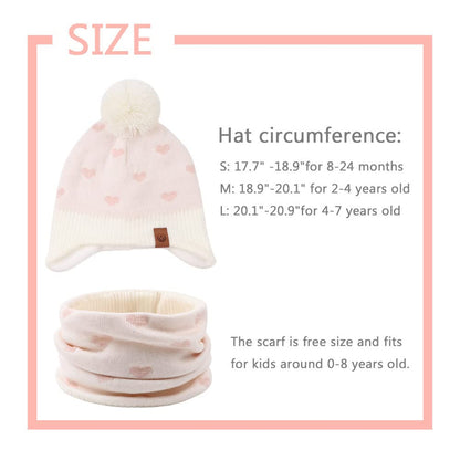 XIAOHAWANG Baby Strickmütze Winter Babymütze Junge Warme Kindermütze Junge Beanie Mütze Dicke Wintermütze für Herbst,Winter