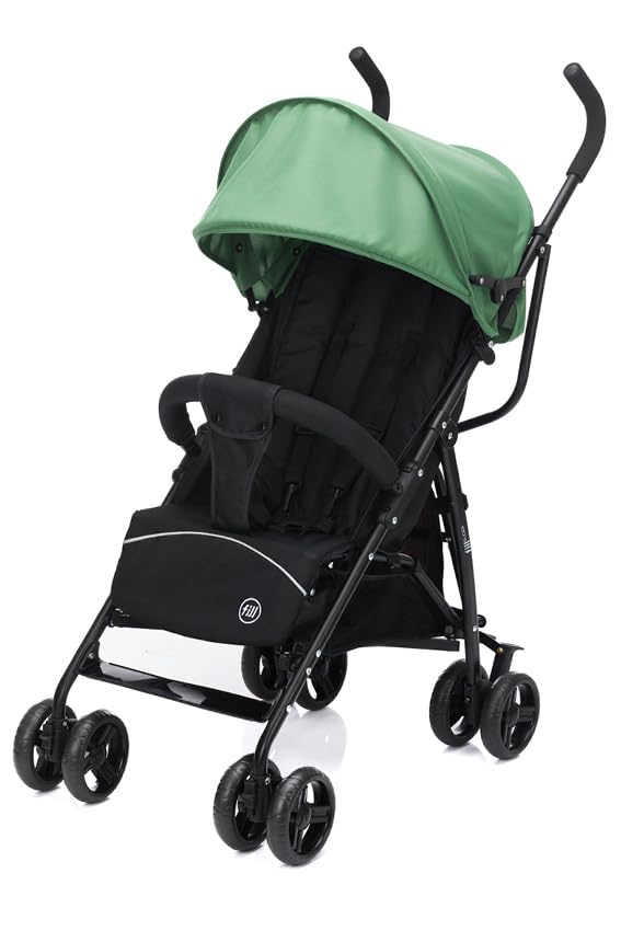 Fillikid Glider Exclusive, Pushchair Pushchair, Lightweight, Modern, Small, Folding Buggy, Pushchair with Footrest and Front Bar 