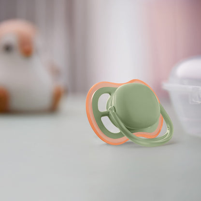 Philips Avent ultra air Schnuller - 4er Pack, BPA-freier, atmungsaktiver Schnuller für Babys von 6-18 Monaten, inklusive Transport- und Sterilisationsbox, Schildkröte/Wal (Modell SCF085/66) - Meloni2