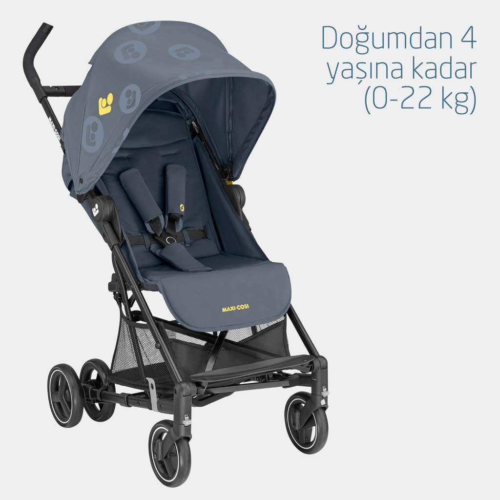 Maxi-Cosi Mara Buggy, sehr leichter und kompakter Kinderbuggy mit 3 Liegepositionen, geeignet ab der Geburt bis ca. 4 Jahre (max. 22 kg), Brave Graphite