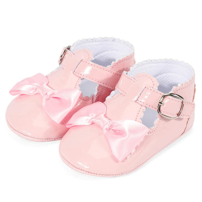 LACOFIA Babyschuhe Mädchen rutschfest Bowknot Prinzessin Krabbelschuhe