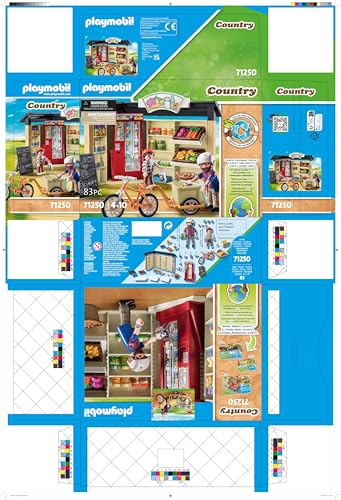 PLAYMOBIL Country 71441 Gemütliches Bauwagencafé, spielerisches Lernen mit liebevoll gestaltetem Bauwagen, detailreicher Austattung und einem Gänseteich, nachhaltiges Spielzeug für Kinder ab 4 Jahren
