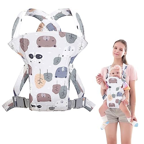 Babytrage,Babytrage Neugeborene ab Geburt,Tragetuch Baby Nugeboren,Atmungsaktive Baby Tragetuch,Babyrückentragen 0-15Kg,Neugeborene Verstellbare Babytrage
