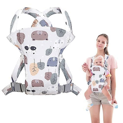 Babytrage,Babytrage Neugeborene ab Geburt,Tragetuch Baby Nugeboren,Atmungsaktive Baby Tragetuch,Babyrückentragen 0-15Kg,Neugeborene Verstellbare Babytrage