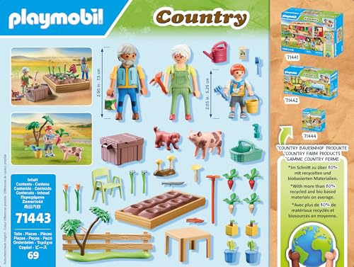 PLAYMOBIL Country 71441 Gemütliches Bauwagencafé, spielerisches Lernen mit liebevoll gestaltetem Bauwagen, detailreicher Austattung und einem Gänseteich, nachhaltiges Spielzeug für Kinder ab 4 Jahren