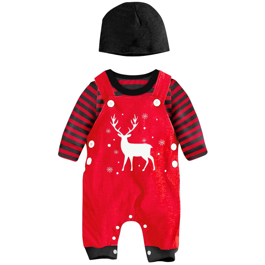 SFreeBo Baby Boys Clothing 3 Pieces Winter Baby Clothing Outfit Set Long Sleeve Cotton Striped Newborn Baby Clothing Boys 3-18 Months