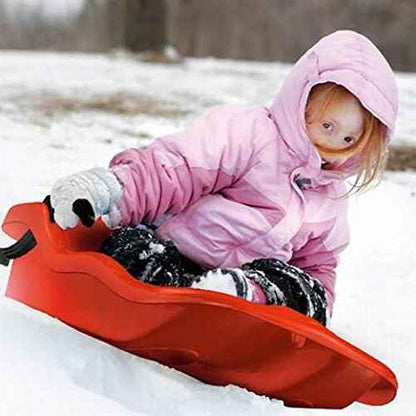 Unknown - Bob, Sledge, Toboggan, Snow Glider with Brakes - Plastic, Pull Rope, Choice of 3 Colours
