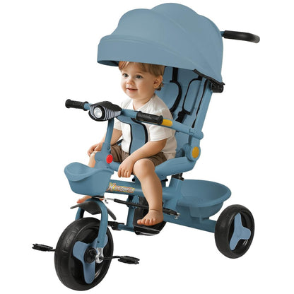 Buggy für Babys, ultraleicht, kompakt, faltbar und neigbar, von Geburt bis 25 kg, mit Trolley-System, Regenschutz inklusive, ausziehbarer Haube, C-schwarz
