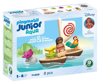 PLAYMOBIL JUNIOR | Disney | Vaianas Katamaran | nachhaltiges Spielzeug aus biobasierten Kunststoffen | für Kinder ab 1 Jahr | 71459