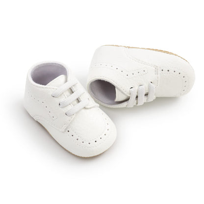 RVROVIC Babyschuhe Anti-Rutsch Oxford Loafer Flats für Jungen und Mädchen aus PU Leder mit weicher Sohle
