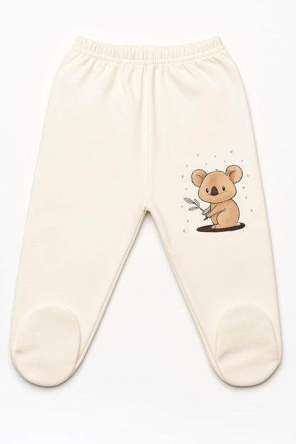 Neugeborenen Baby Geschenk Set 100% natürliche Baumwolle Erstausstattung Erstlingsausstattung Ausstattung Unisex Kleidung Geschenkset Babyausstattung für Babys 0-4 Monate (Koala)
