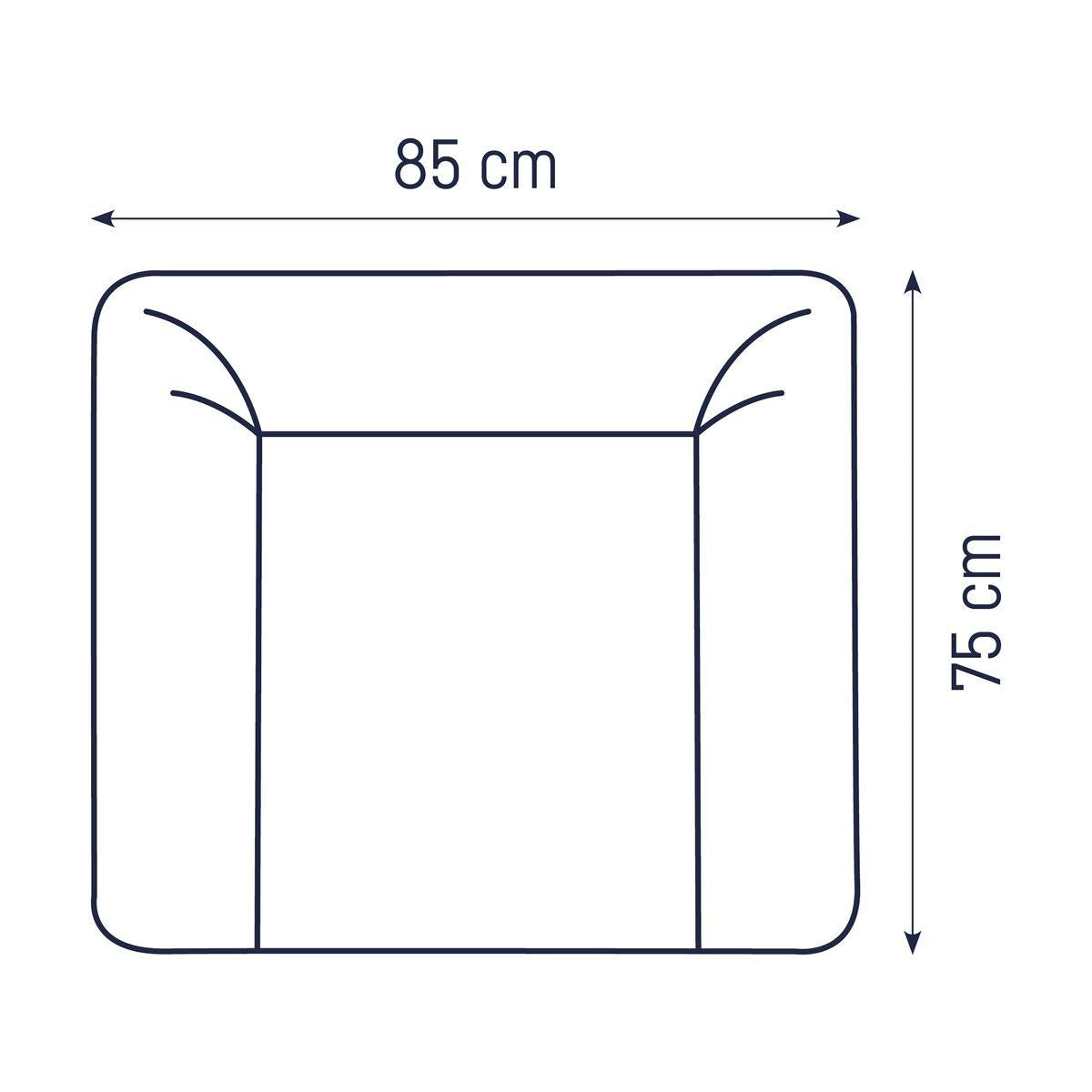 Julius Zöllner Wickelauflage Softy 85x75 cm - Wickelunterlage - wasserdicht und abwischbar - Made in Germany – Oeko-Tex Standard 100 – Schmusebär