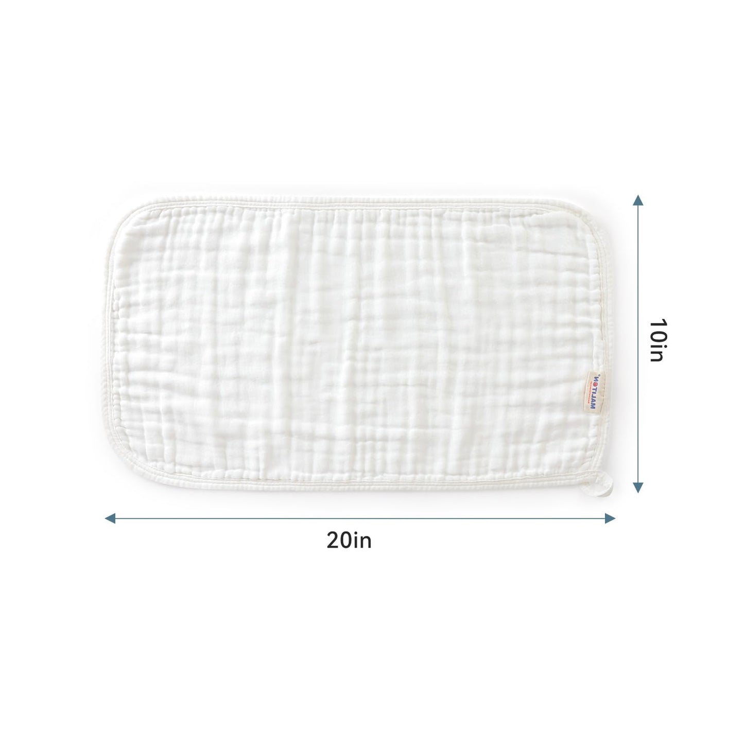 Maliton 6 Stück Baby Spucktücher für Jungen/Mädchen,aus 100% Baumwollem,weich, langlebig, luftdurchlässig und extrem saugstark (Zoo-Muster),50x25cm