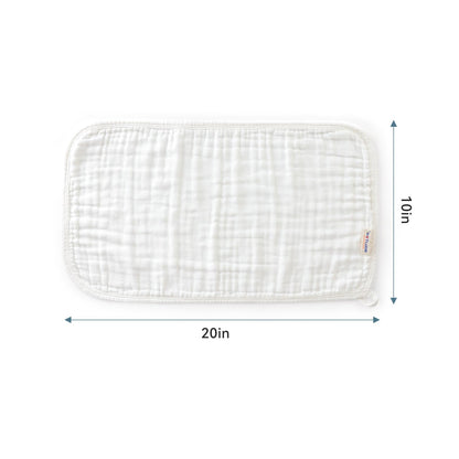 Maliton 6 Stück Baby Spucktücher für Jungen/Mädchen,aus 100% Baumwollem,weich, langlebig, luftdurchlässig und extrem saugstark (Zoo-Muster),50x25cm