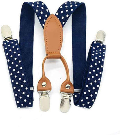Pack of 2 Children's Braces 4 Clips Y-Shape – 2.5 cm Wide