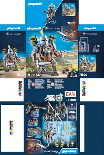 PLAYMOBIL Novelmore 71642 Arwynns Castle, Knight's Castle, Includes Three Knights and Numerous Accessories for Realistic Battles, Action-packed Toy for Children from 4 Years