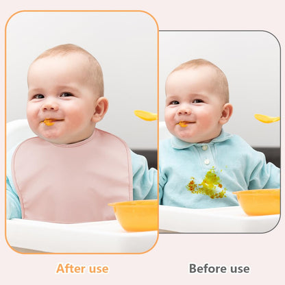 HOTUT Dirt-resistant baby bibs washable, baby bibs waterproof, baby eating bibs, baby bibs waterproof for eating, unisex baby bibs odor-resistant 