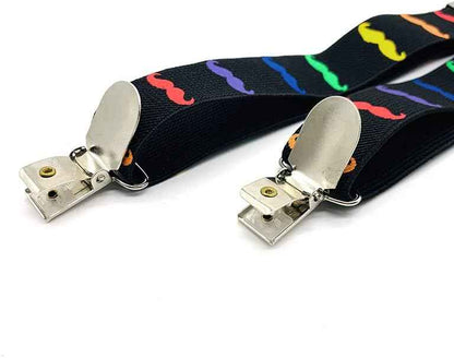 Pack of 2 Children's Braces 4 Clips Y-Shape – 2.5 cm Wide