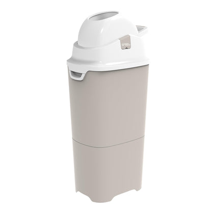 DIAPER CHAMP One Maxi Nappy Bin – Odour-Proof – Without Refill Cassettes – Works with Normal Conventional Bags, Bin Liners – for Approx. 60 Nappies – Beige, White