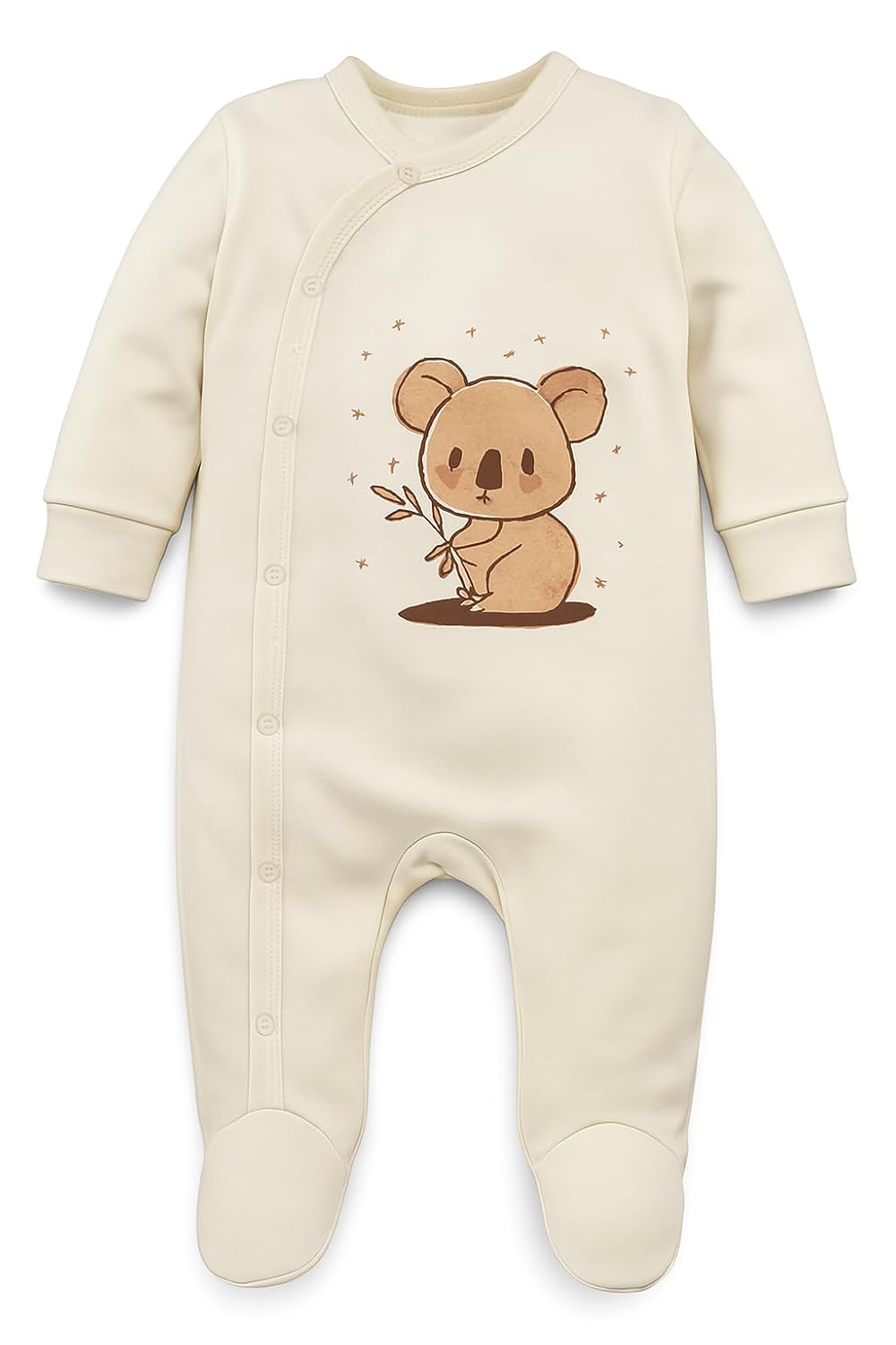 Neugeborenen Baby Geschenk Set 100% natürliche Baumwolle Erstausstattung Erstlingsausstattung Ausstattung Unisex Kleidung Geschenkset Babyausstattung für Babys 0-4 Monate (Koala)