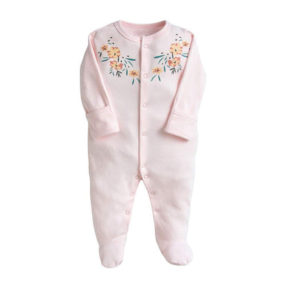 Minizone Baby Schlafstrampler 3er Pack, Pyjamas Langarm Strampler Jungen Mädchen Geschenk 9-12 Monate