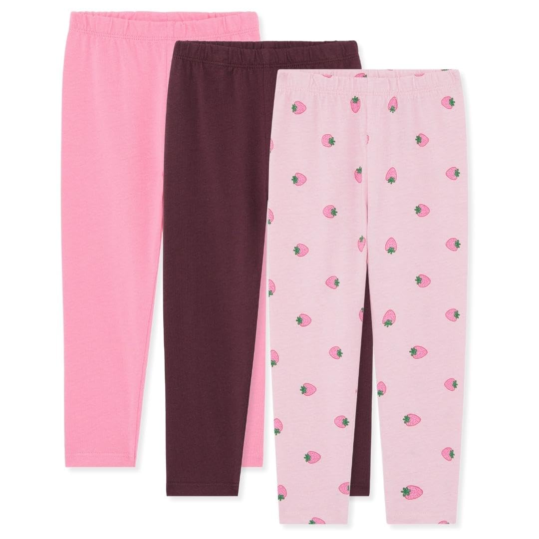Bramble & Bear (3er-Pack) weiche Leggings für Babys und Kleinkinder – sanfte Unisex Leggings für 0-3 Jahre