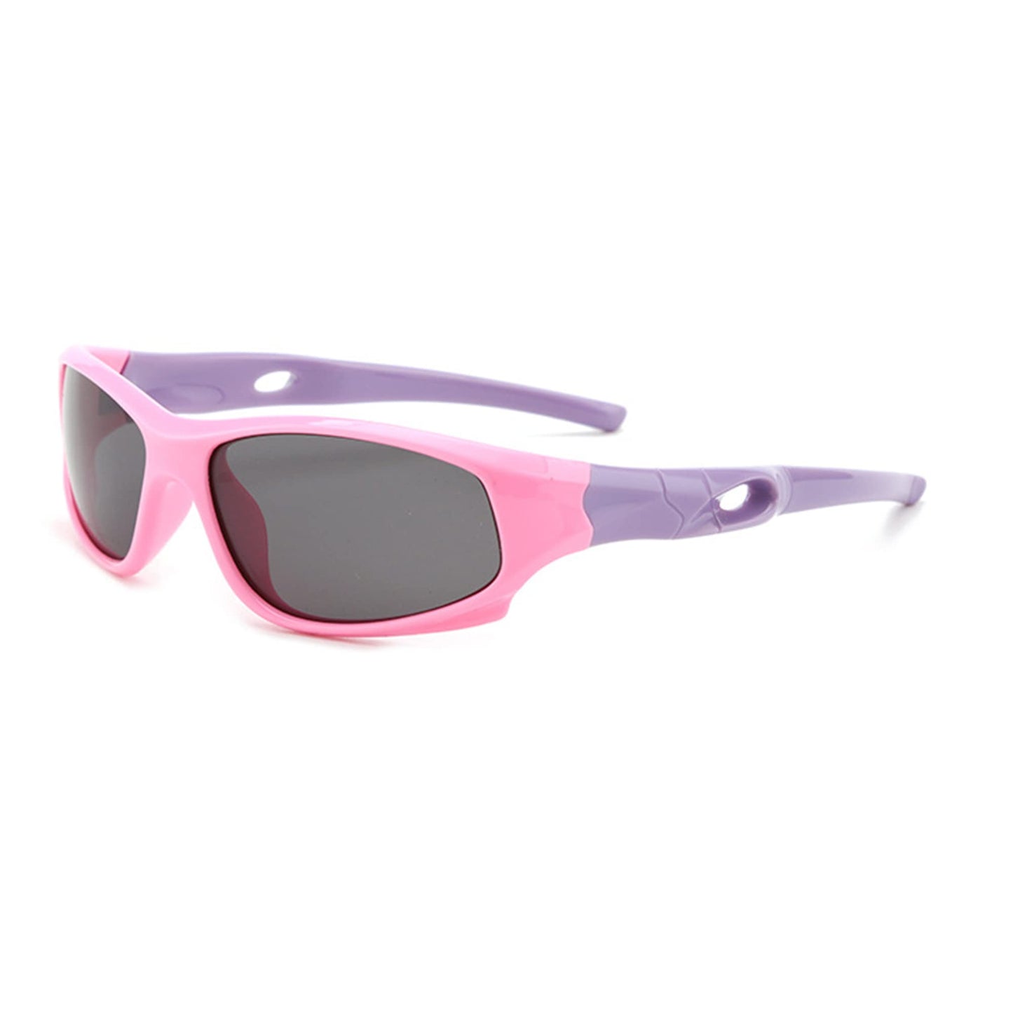 Sport-Sonnenbrille für Kinder, polarisiert, bruchsicher, für Jungen und Mädchen (3-12 Jahre) + Brillenbänder + Brillenetui