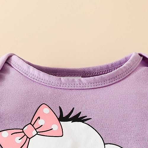 Kleinkind Mädchen Langarm Cartoon Drucke Strampler Körper Hosen Stirnbänder Outfits Baby Kleidung 6 Monate Junge Baby Dinge Für Mädchen