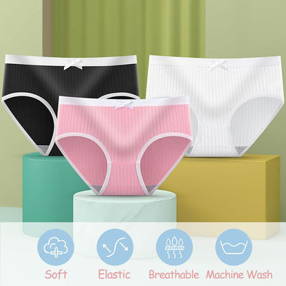 Sunvivid Teenager Mädchen Unterhosen Unterwäsche Atmungsaktive Bequeme Slips Taillenslips Schnelltrocknend Panties Höschen Größe Kinder 8-18 Jahren - 8er Pack